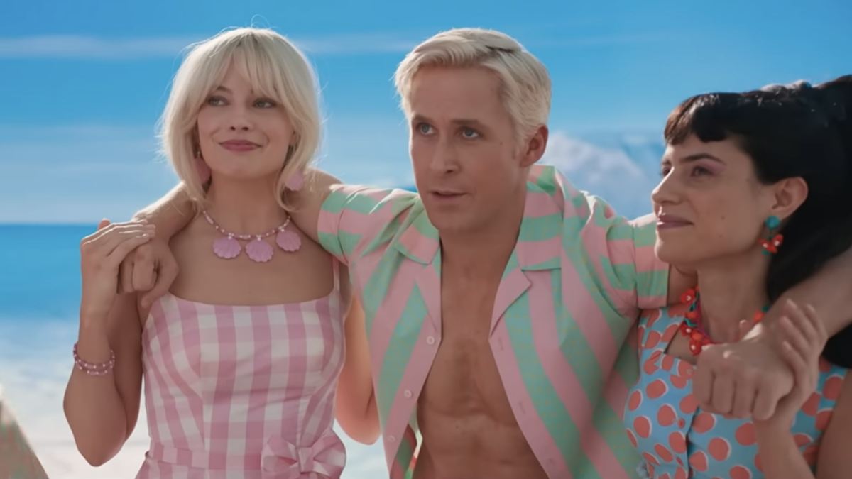 Ryan Gosling playing Ken in Barbie movie